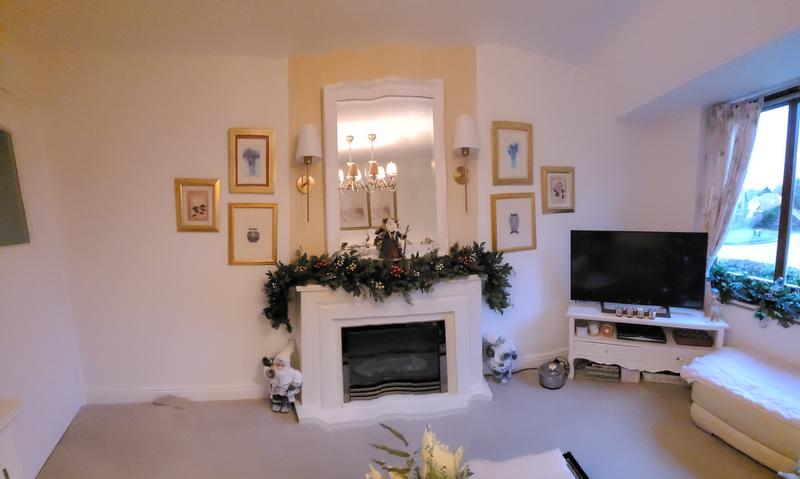 Beautiful Christmas fireplace