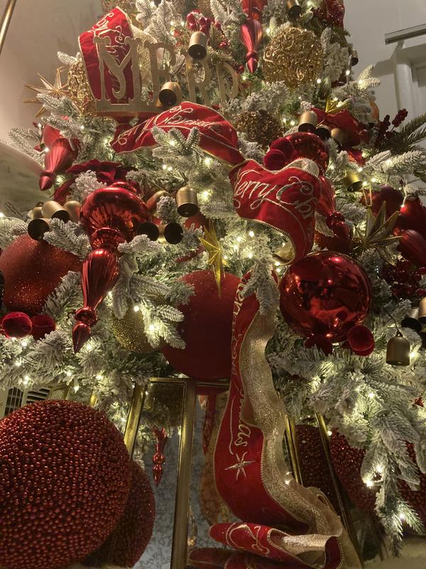 Corona di Natale LED a Pile Ornamenti Argento Karuna Argento