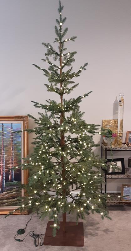 With livingroom lights on