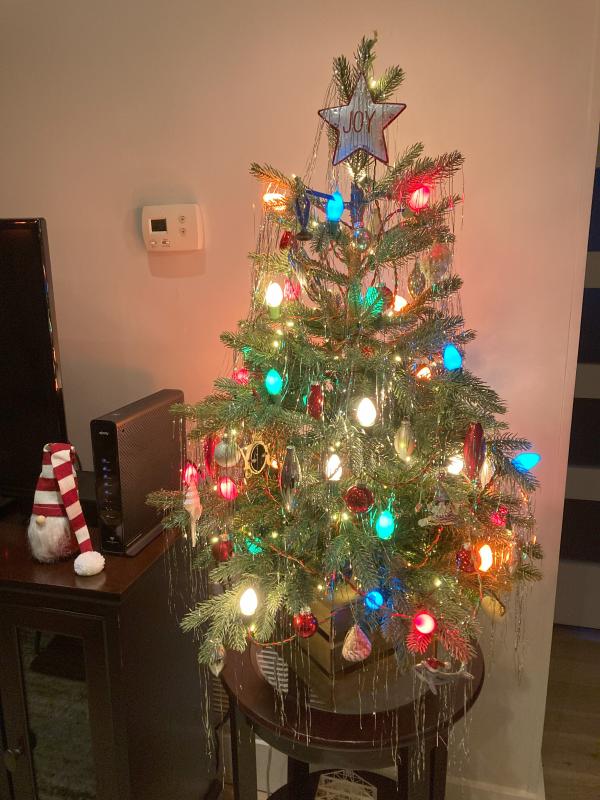 Perfect for travel - lighting supplemented with 35 Tru-Tones, shows off ornaments well