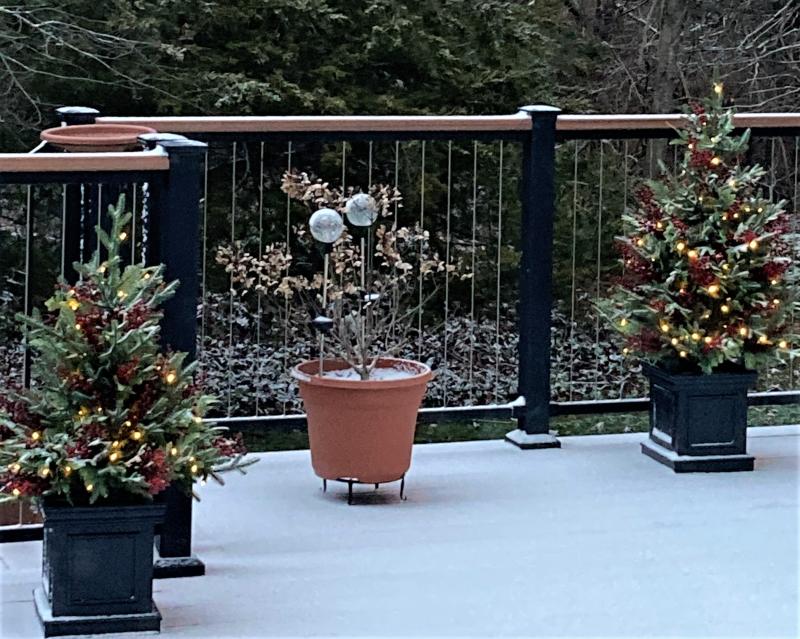 So nice on the deck.