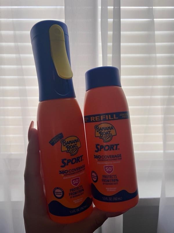 Banana Boat Sport 360 Coverage Sunscreen Mist Refill SPF 50+