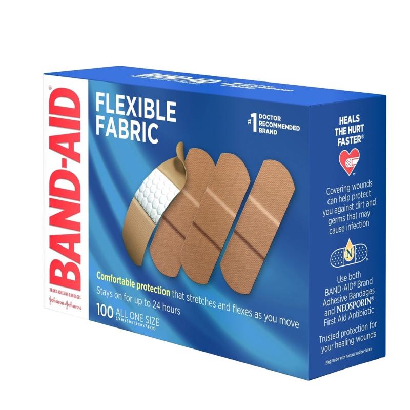 Band-Aid Brand Adhesive Bandages Skin-Flex Assorted, 60 ct