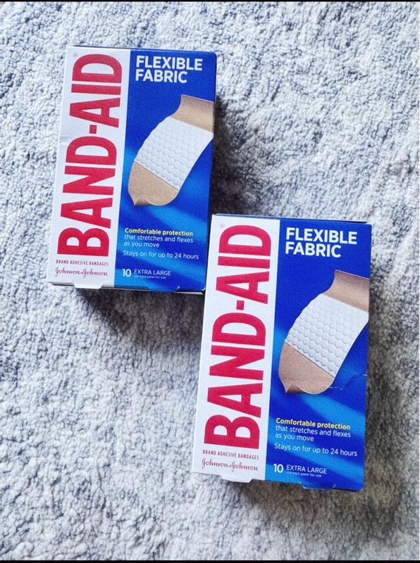 thumbnail image 2 of Band-Aid Flexible Fabric Adhesive Bandages – Extra Large, 10 Count 2 of 5