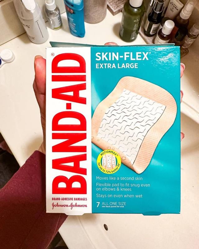 HSA Eligible  Band-Aid Skin-Flex Large Adhesive Cover Bandages, 6 ct