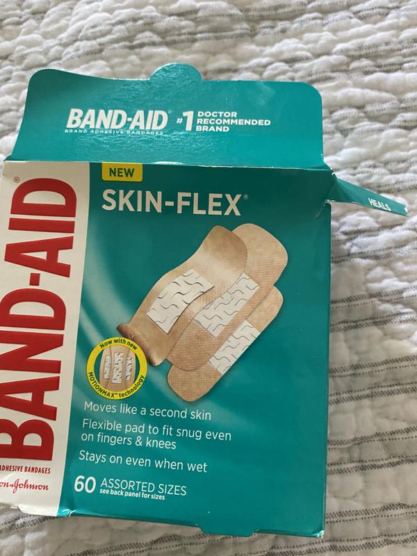 BAND-AID Brand WET-FLEX Bandages, Assorted, 60 Pack