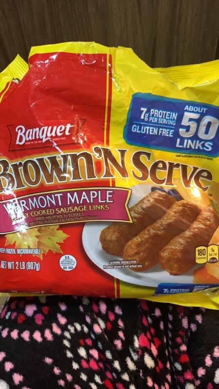 Maple Breakfast Sausage Links - 50 Count | Banquet