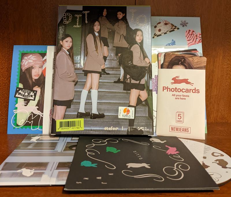 New jeans OMG & DITTO CDセット + 特典 NEW JEANS ミンジ OMG Ditto シングル アルバム ポストカード CD