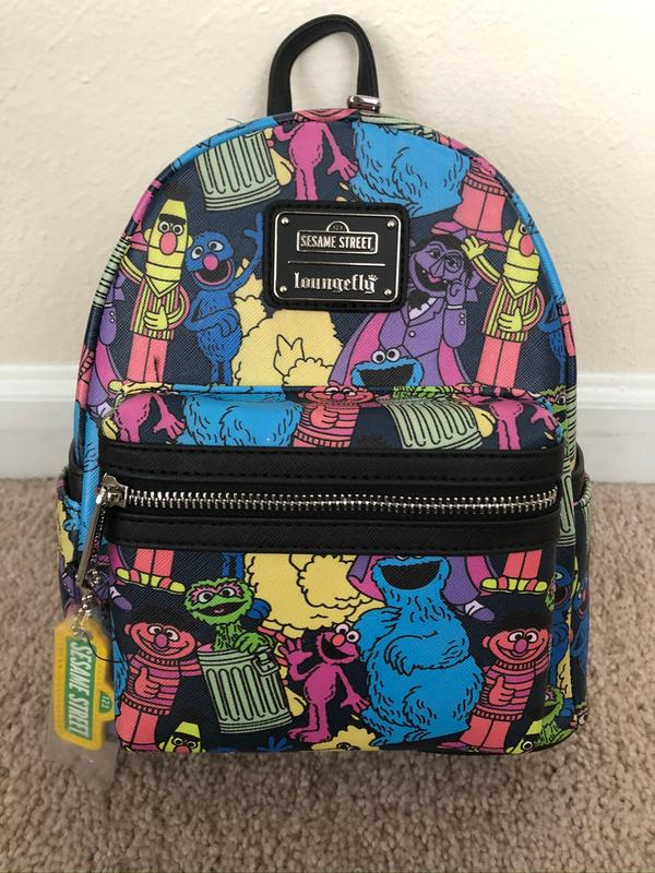 Sesame Street Character All Over Print Mini Backpack B N