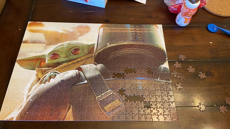 NEW Buffalo 500 Piece Jigsaw Puzzle Star Wars Mandalorian Baby Yoda The Child 