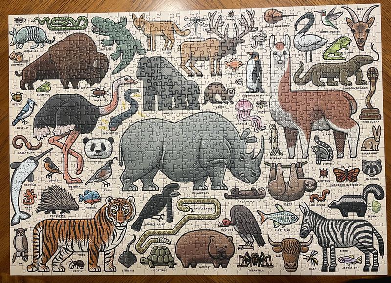 Wild Animals 1000 Piece Jigsaw Puzzle by Ravensburger