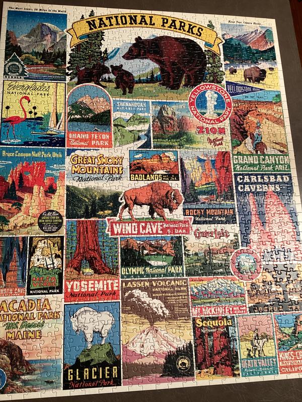 Cavallini & Co - National Parks 1,000 Piece Jigsaw Puzzle by Cavallini &  Co.