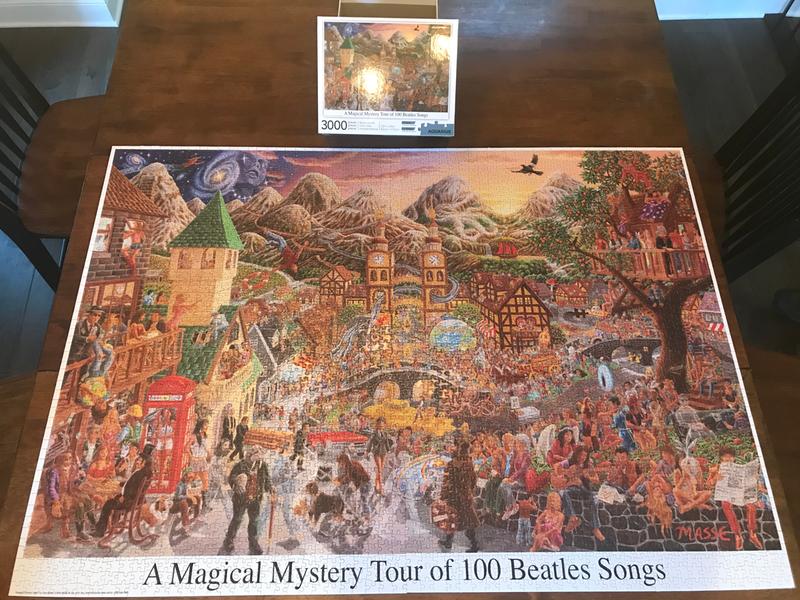 Magical Mystery Tour of 100 Beatles Songs 3000 pc Puzzle by NMR