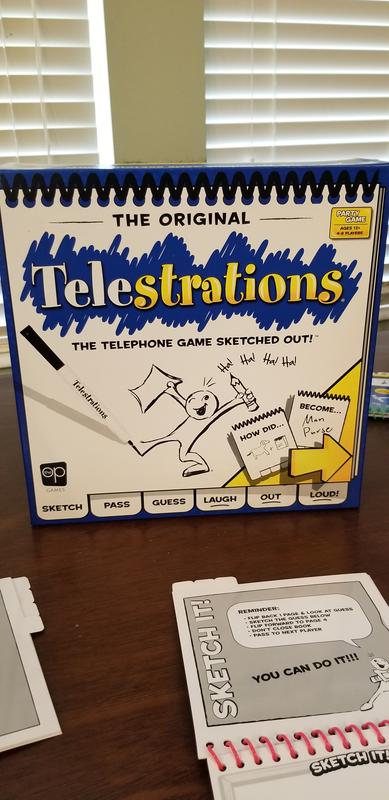  Telestrations Original 8-Player, Family Board Game, A Fun  Game for Kids and Adults, Game Night Just Got Better, The Telephone Game  Sketched Out