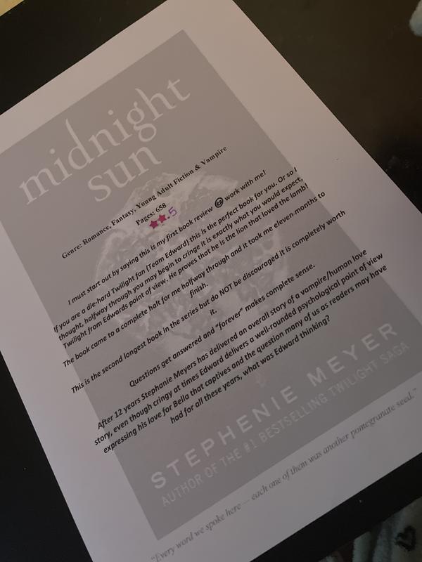 Midnight Sun (Twilight series) by Meyer, Stephenie Book The Fast Free  Shipping
