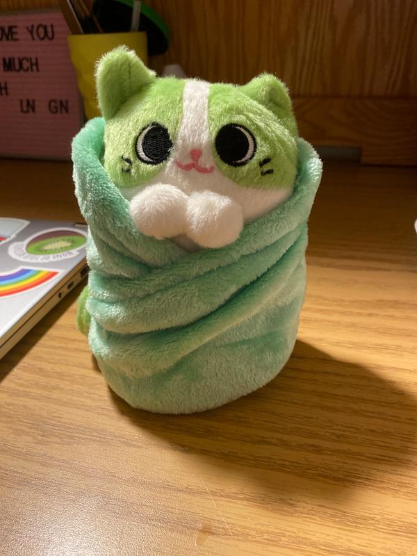 Hashtag Collectibles Purritos Plush Matcha Series Green Kitty Cat