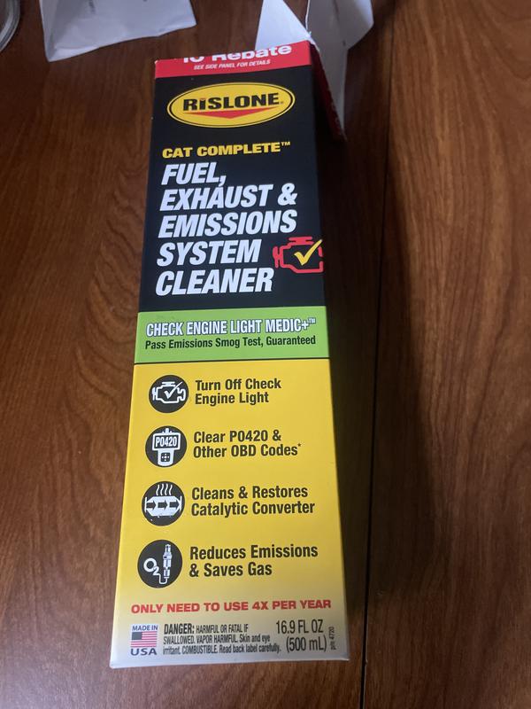 Rislone. Fuel,exhaust and emissions system cleaner