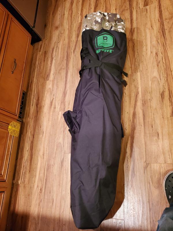 Blind in carrying bag