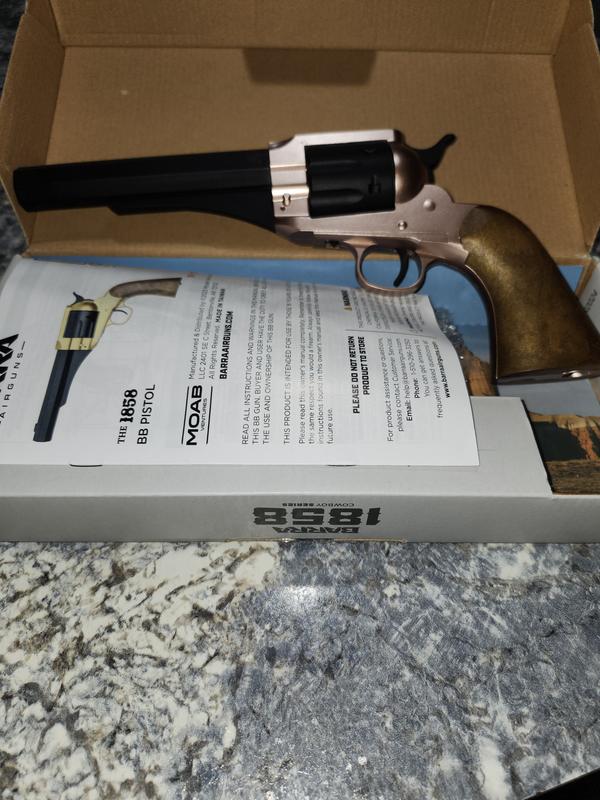 Barra Airguns | 1858 Western CO2 BB Pistol Kit - Black | Cowboy Series