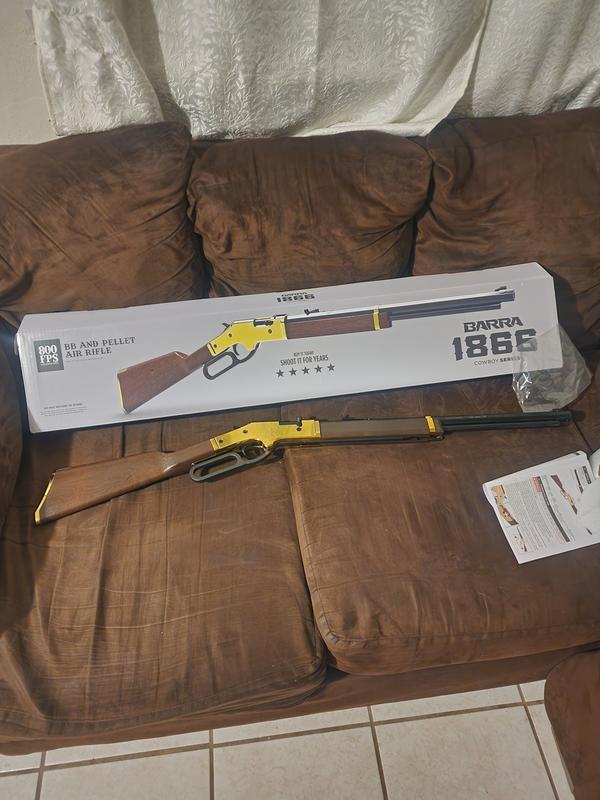 Barra Airguns 1866 Cowboy 0.177 Lever Action BB or Pellet Air Rifle 