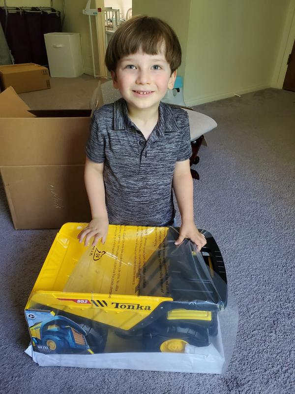 Surprised our preschool graduate with this tonka dump truck!