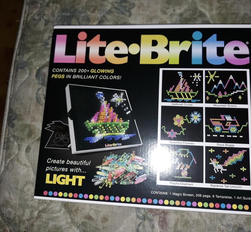 # 1 Lite Brite Pegs 5.2 Oz. Approximately 250+ Pieces, 7/8 Long Mixed  Colors.