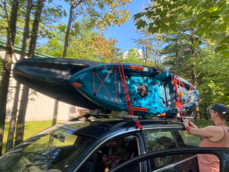 MALONE J-Pro 2 J-Style Universal Car Rack Kayak Carrier with Bow and Stern Lines for sale online 