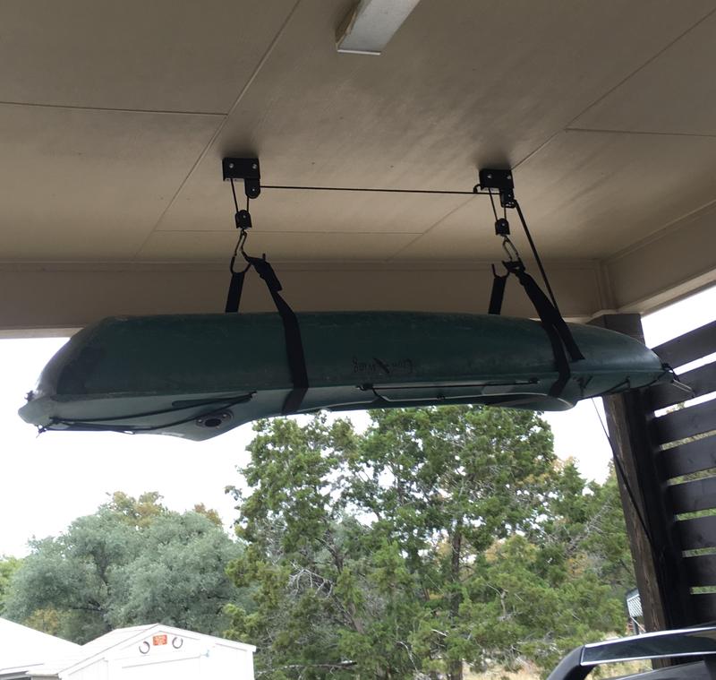 Garage Storage Hoist Set for Kayak, Canoe & Surfboard Storage