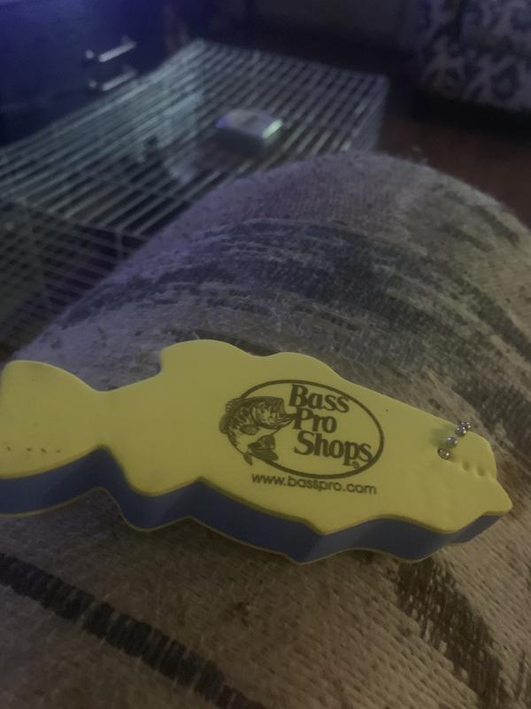 Bass Pro Shops Fish-Shaped Floating Key Chain