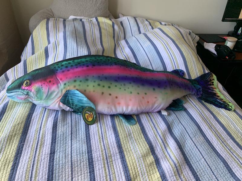 Bass Pro Shops Giant Stuffed Rainbow Trout for Kids
