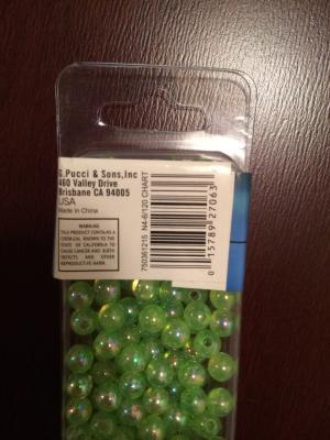 Pucci Plastic Beads