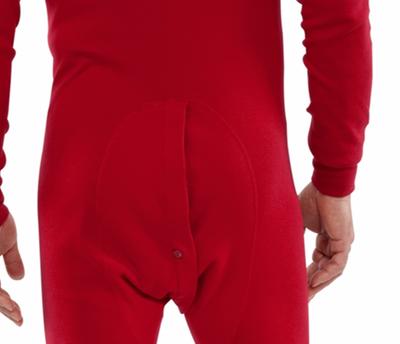 Red One Piece Union Suit Thermal Mens Long Johns Winter Hunting