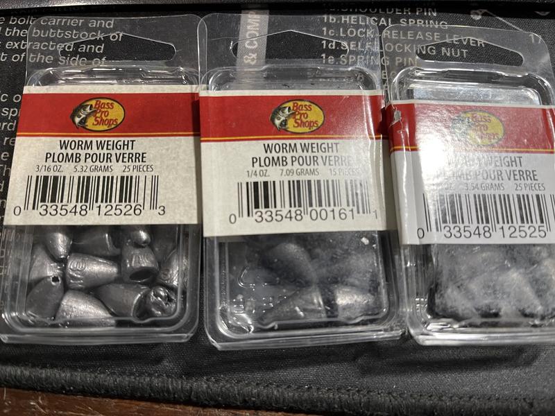 Bass Pro Shops Lead Worm Weights