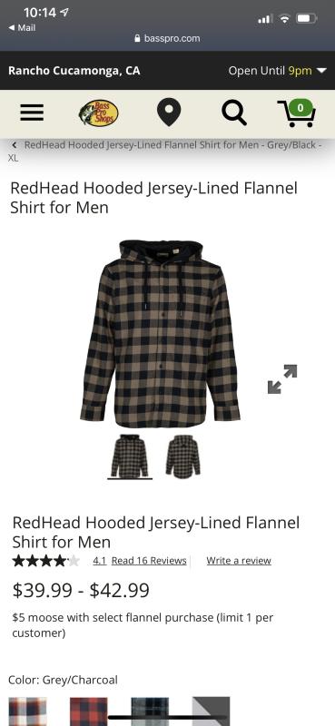 redhead hooded flannel