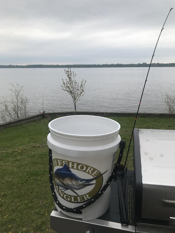 Offshore Angler Logo 5-Gallon Plastic Bucket with Rope Handle