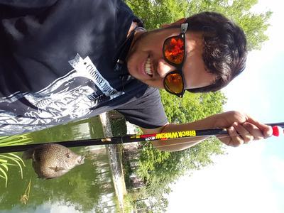 black widow fishing pole