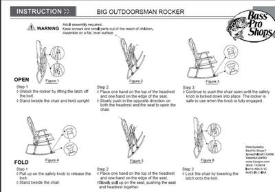 cabelas folding rocking chair