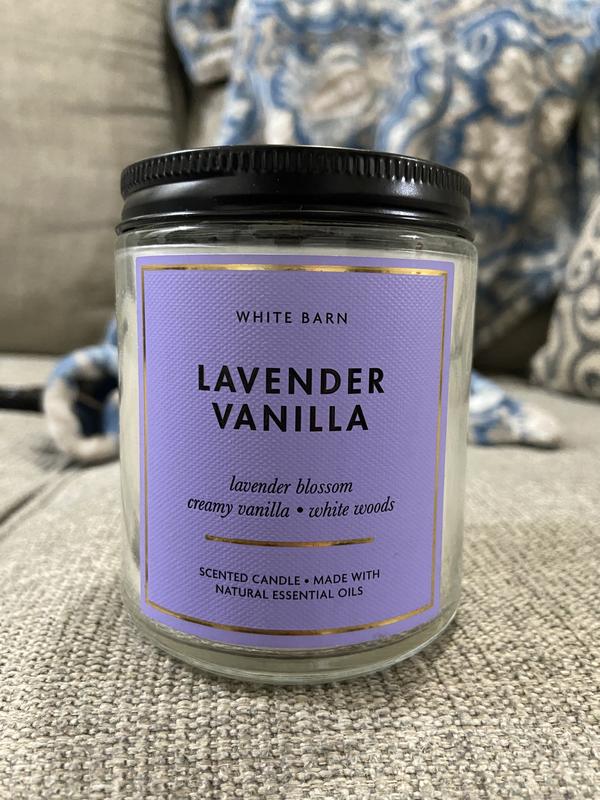 Bath and Body Works Lavender Vanilla (7oz/ 198 g) 2 Pack Single Wick Candle