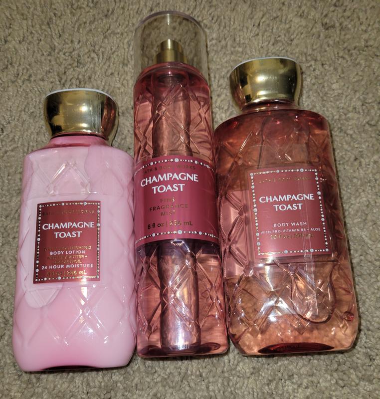 3-Pack Bath Body Works CHAMPAGNE TOAST Luxe Fine Fragrance Mist