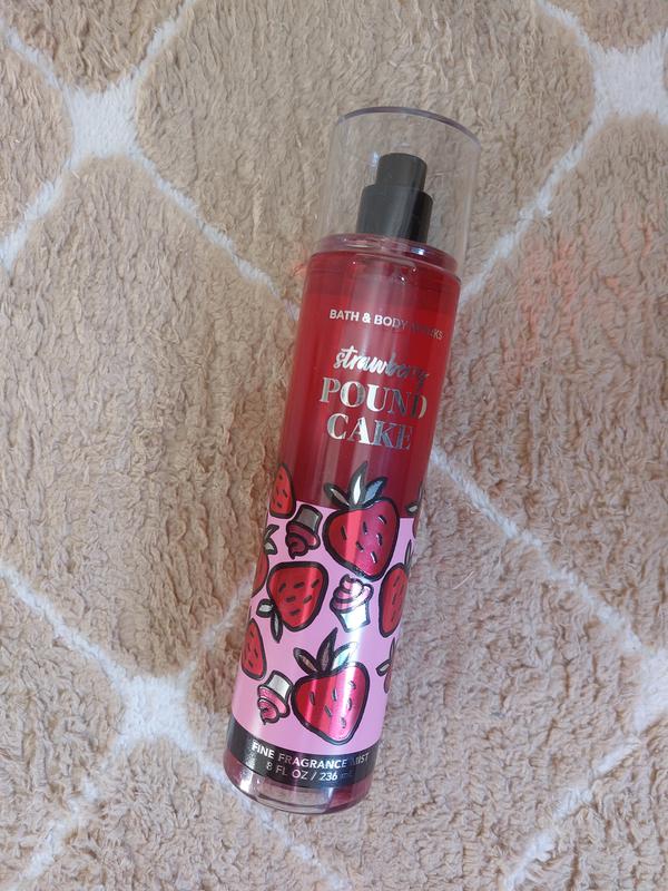 Bath & Body Works Body Care Strawberry Pound Cake Duo (Body Cream and  Fragrance Mist) 