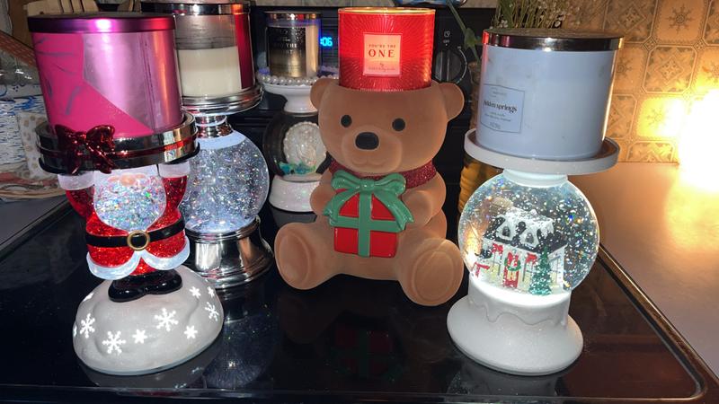 Bath & Body Works Set of 3 Holiday Bear Candle popular Holders