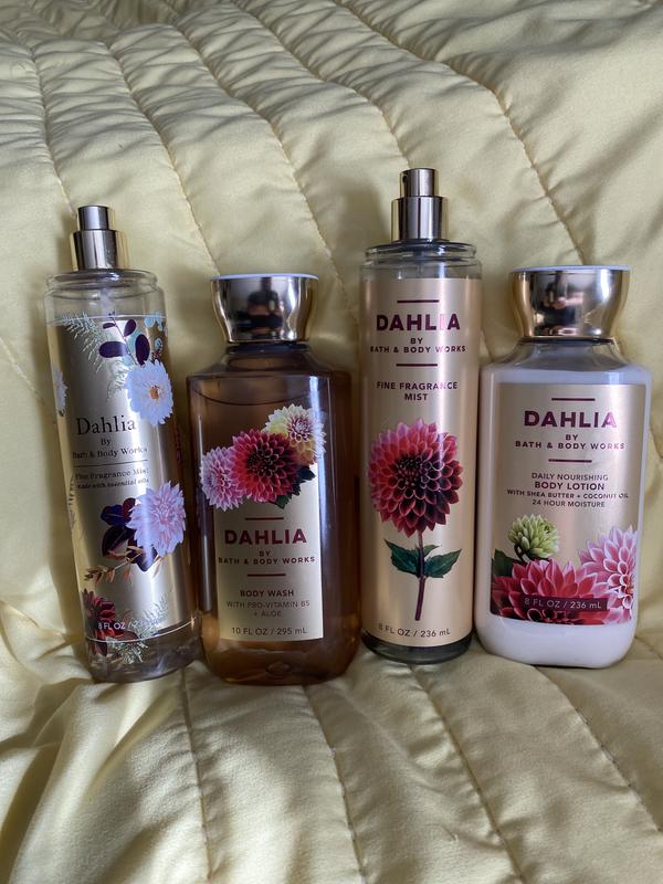 BATH outlet AND BODY WORKS DAHLIA 6PC BODYCARE. NEW!!