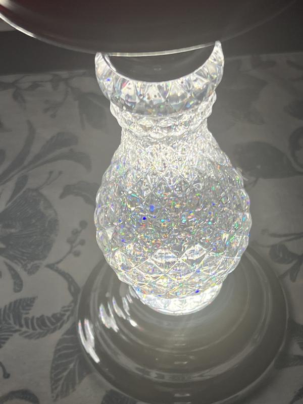 Bath And Body Works Silver Swirling Glitter 3-Wick Candle Pedestal Light Up  New 667553589538