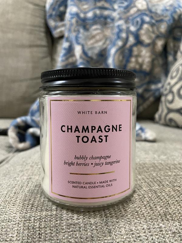 Champagne Toast Mason Single Wick Candle