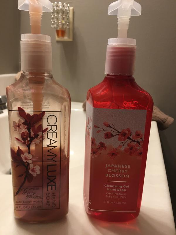 Bath and Body Works 2 Pack Japanese Cherry Blossom Creamy Luxe Hand Soap. 8  Oz.