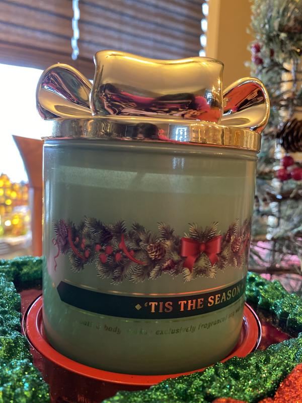 Tis fashion the Season 3-wick Candles Bath and Body Works