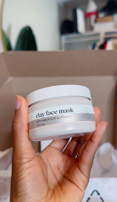 Clay Face Mask With Kaolin Clay + Bentonite Clay + Vitamin E
