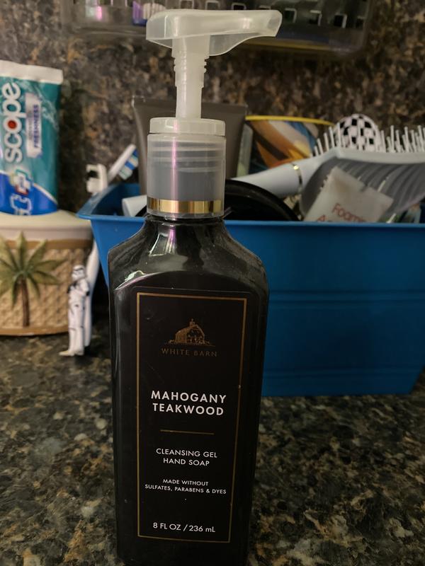 Perfumed Hand Soap Aromatic Liquid Hand Wash Unisex Mahogany Teakwood  Essential Oil Blend 16 fl. oz.