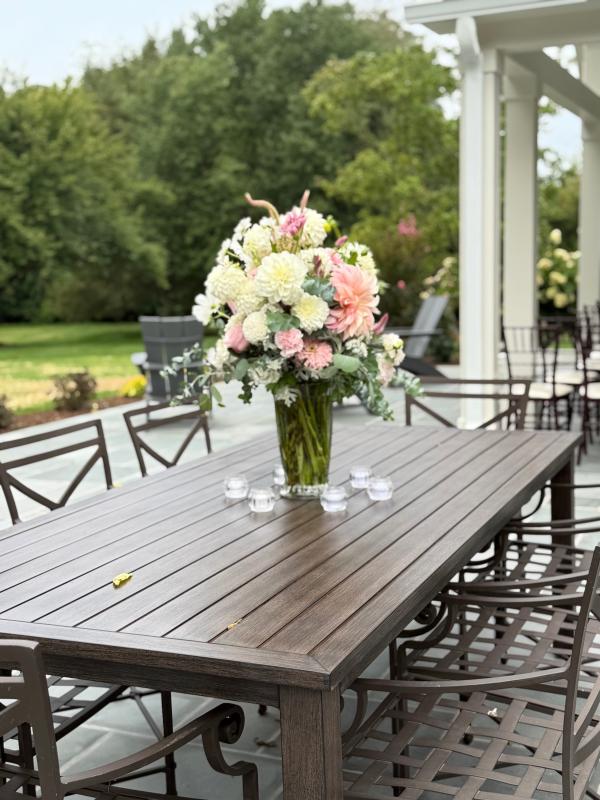 Atlantis 88 X 41 11/16 Inch Aluminum Dining Table by Darlee : BBQGuys