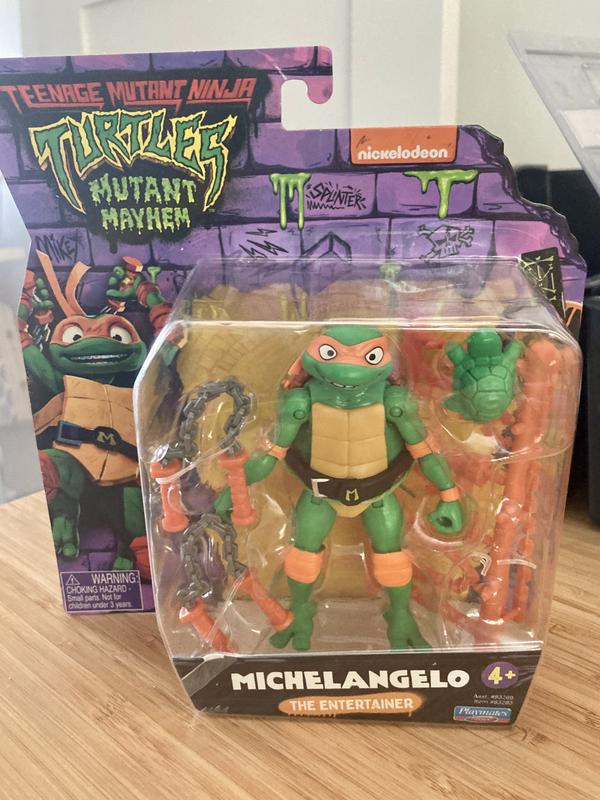 Teenage Mutant Ninja Turtles: Mutant Mayhem 4.25” Michelangelo Basic Action  Figure by Playmates Toys